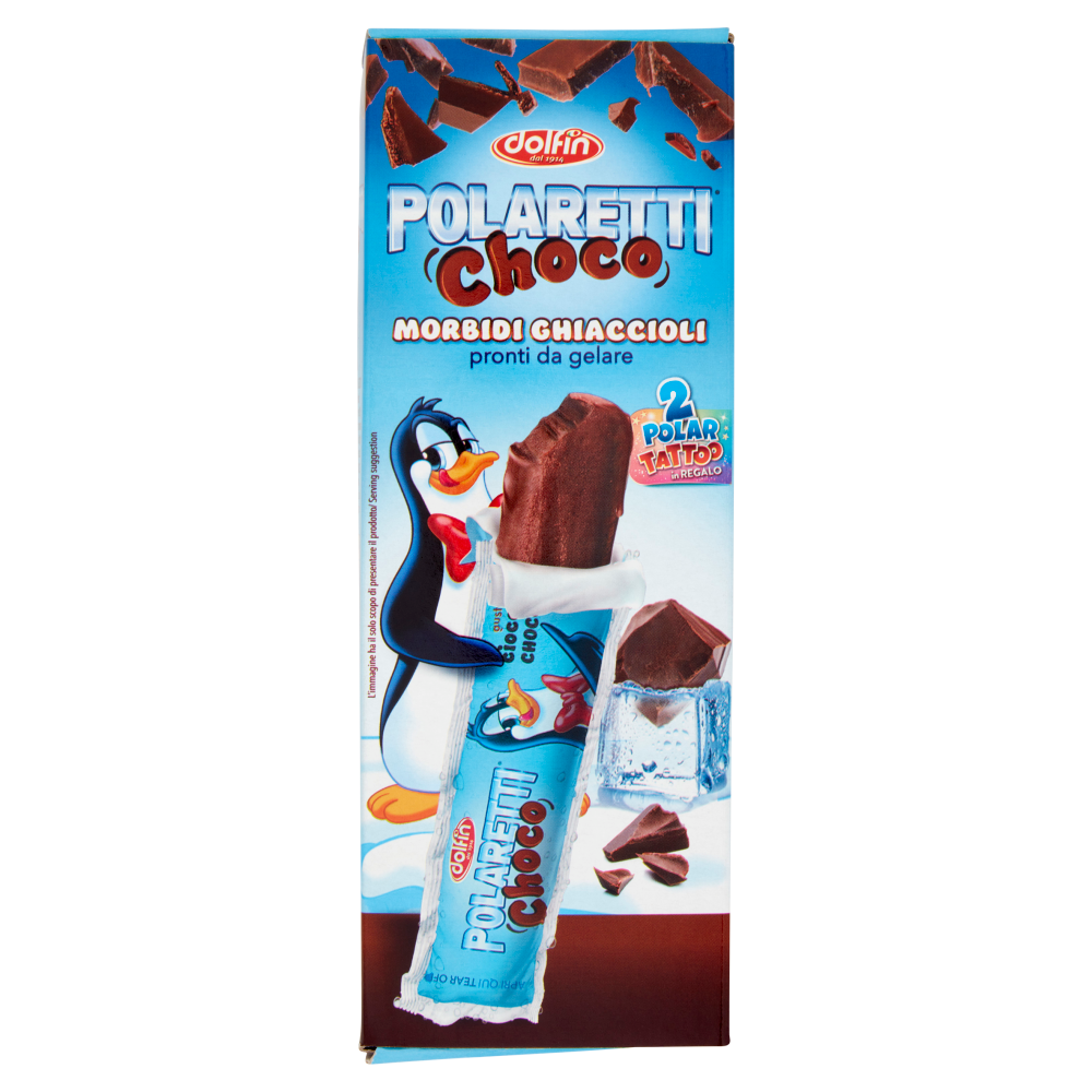 Polaretti Choco Morbidi Ghiaccioli pronti da gelare 5 Pezzi 200 ml