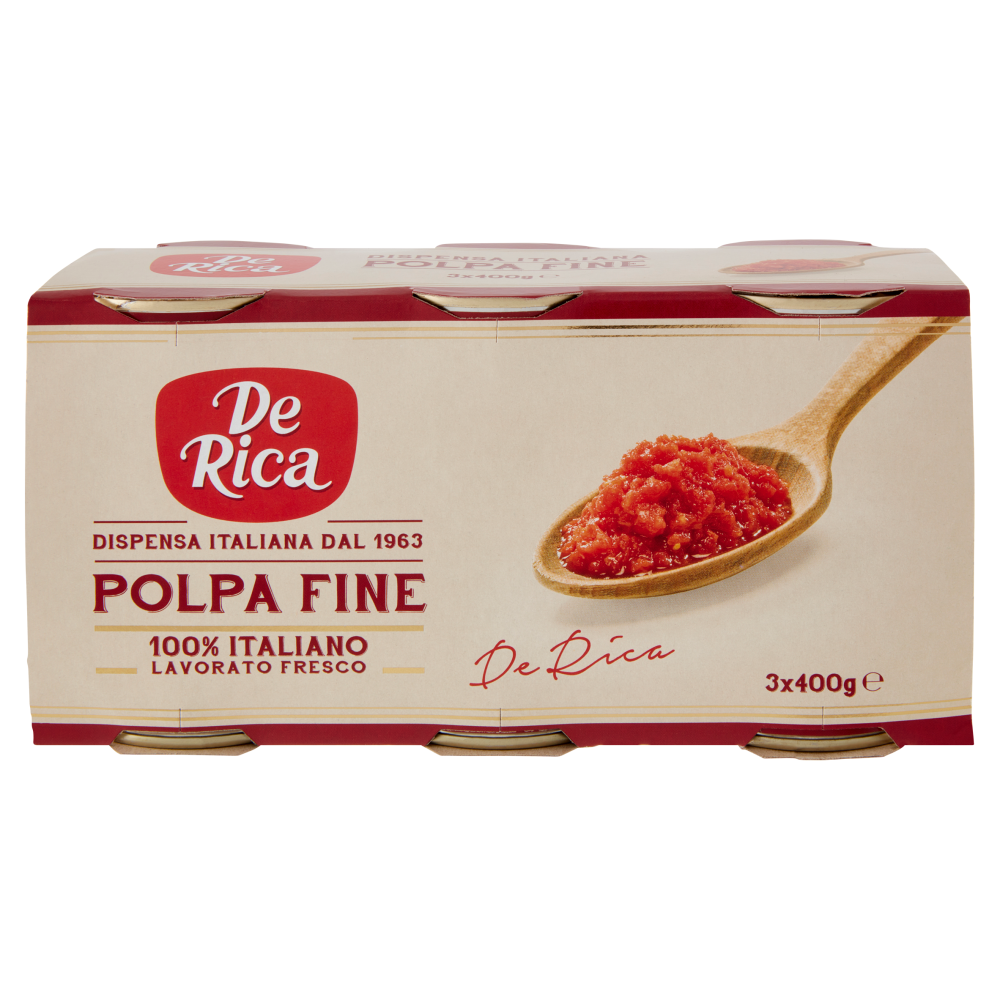 De Rica Polpa Fine 3 x 400 g