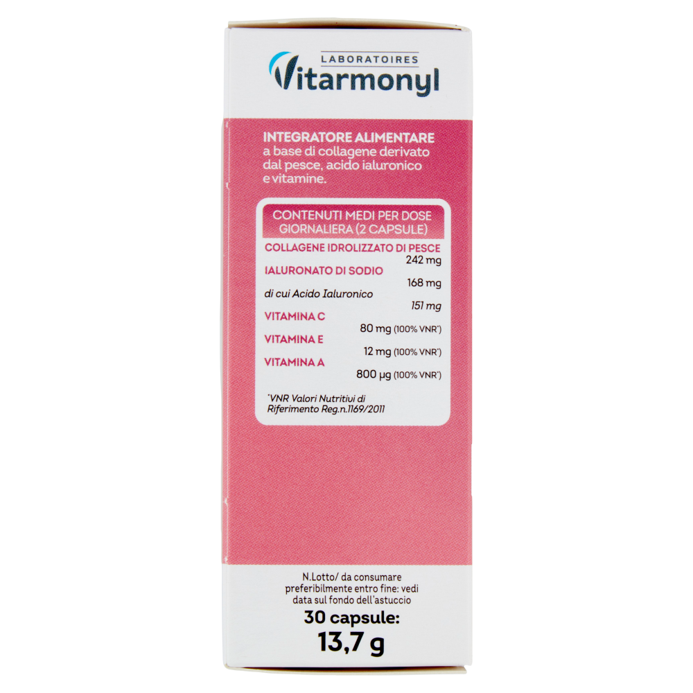 Laboratoires Vitarmonyl Acido Ialuronico e Collagene Anti Age 30 Capsule 13,7 g