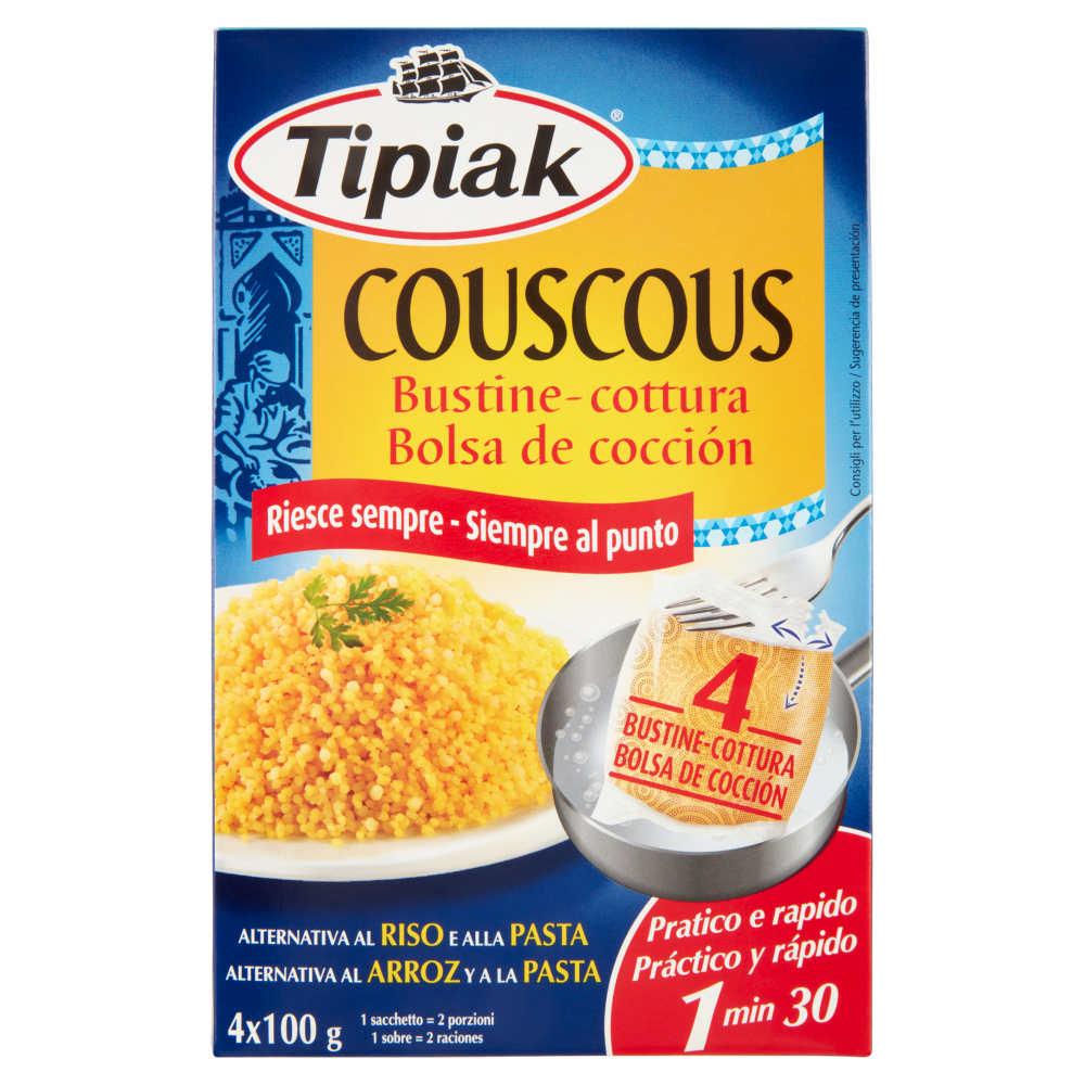 Tipiak Couscous Bustinecottura 4 x 100 g Carrefour