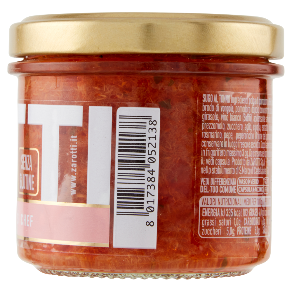 Zarotti S&igrave; Chef Sugo al Tonno 110 g