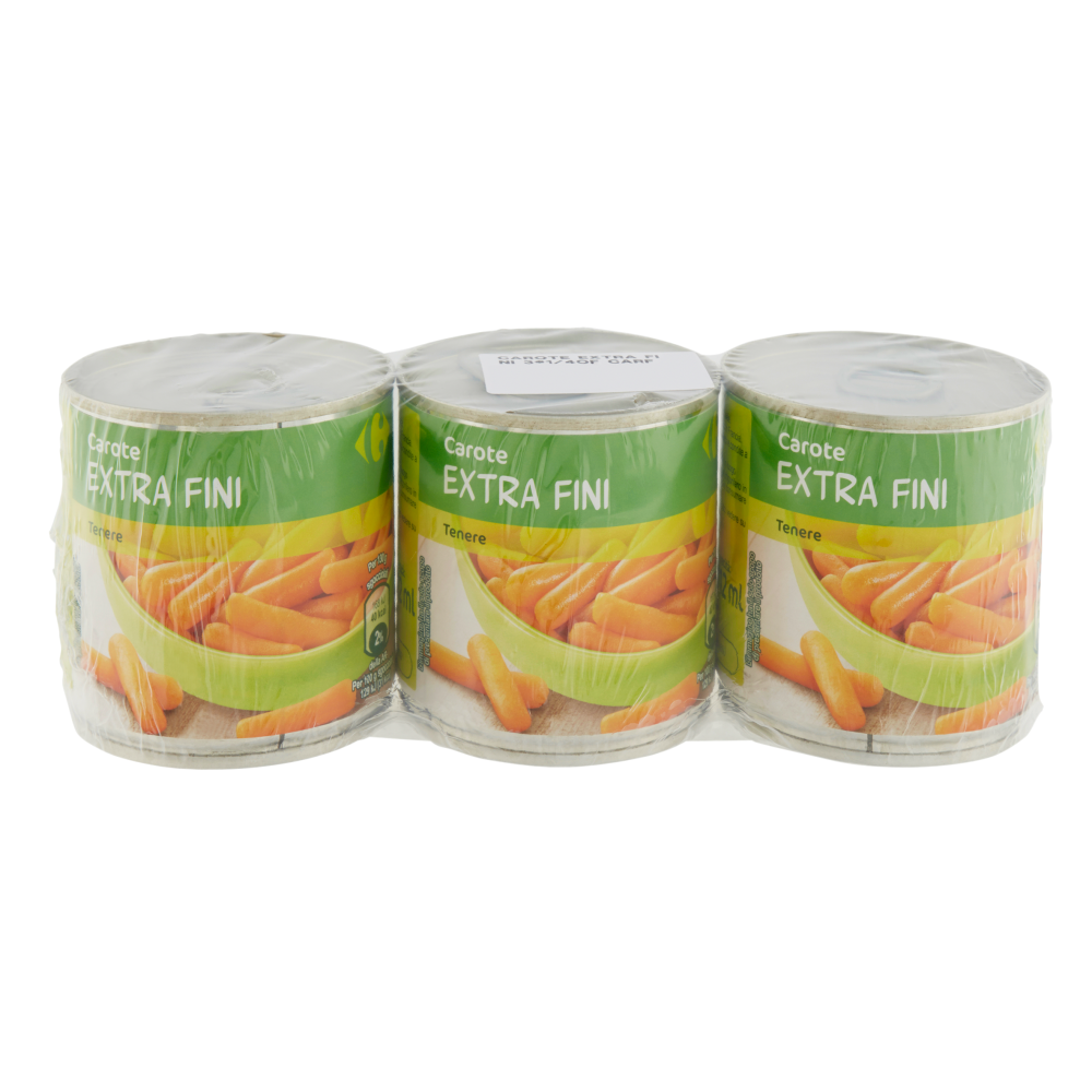 Carrefour Carote Extra Fini 3 x 200 g