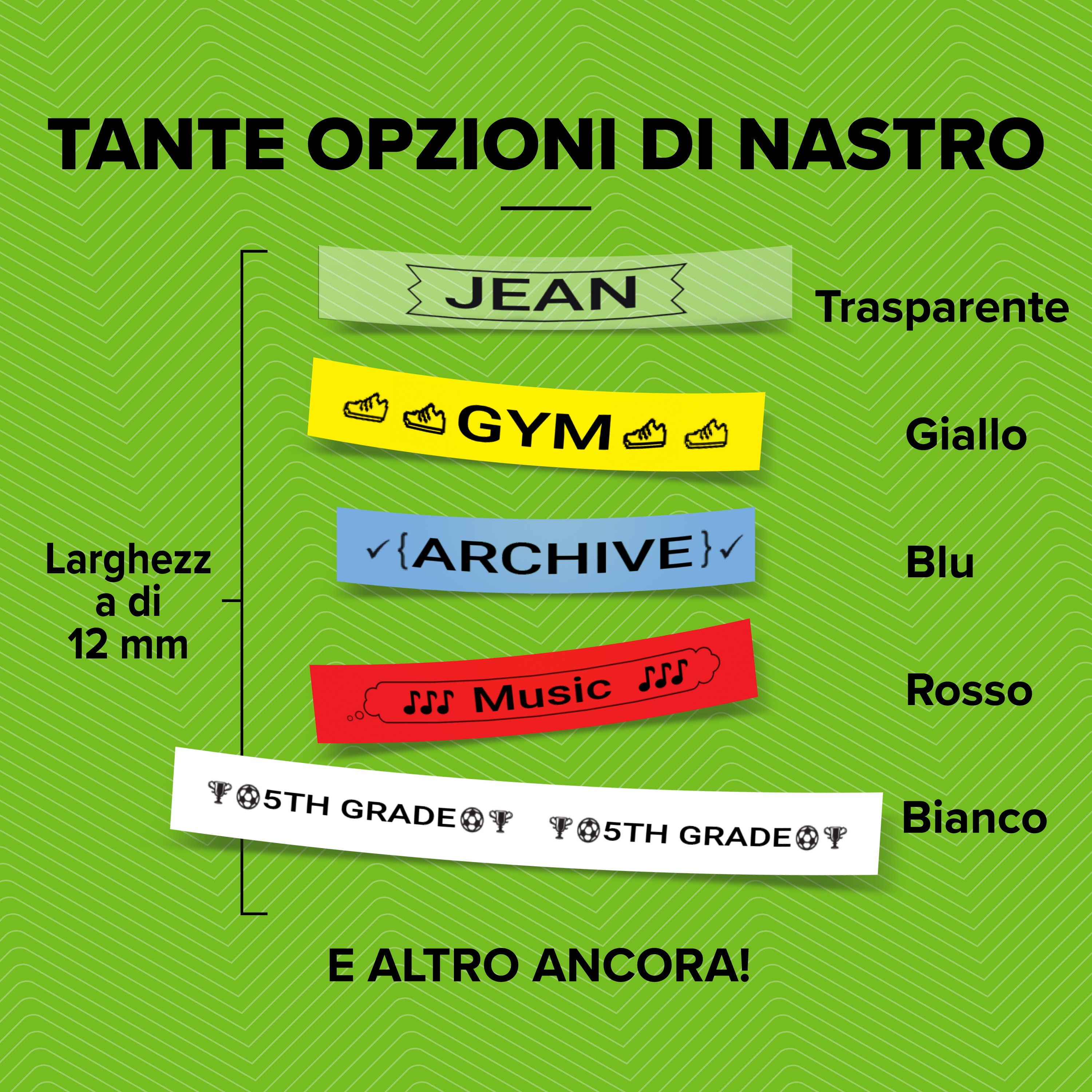 DYMO LetraTag etichette originali di carta autoadesiva | rotolo da 12 mm x 4 m | stampa nera su bianco | LT etichette autoadesive per etichettatrice LetraTag | 1 pezzo