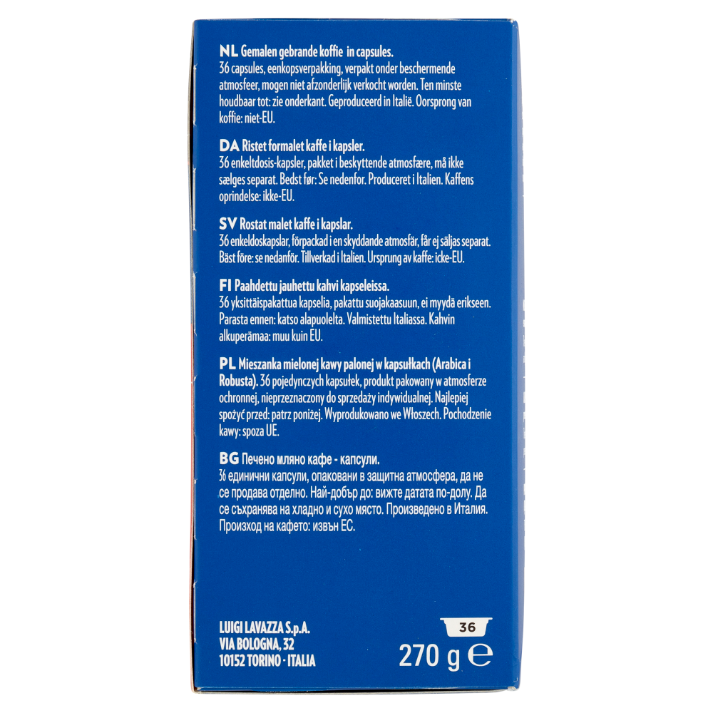 Lavazza A Modo Mio crema e gusto 36 Capsule 270 g