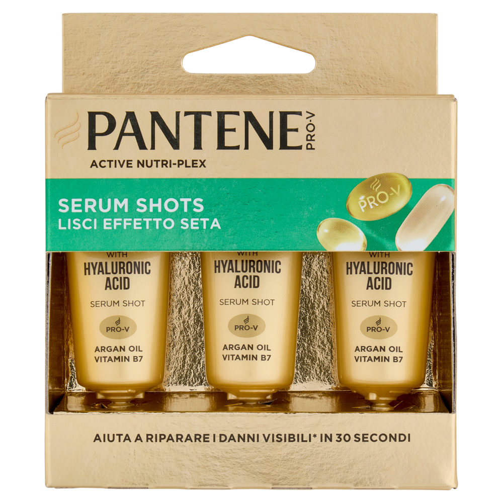 Pantene Pro-V Lisci Effetto Seta Serum Shots Active Nutri-Plex 3 x 15 ml