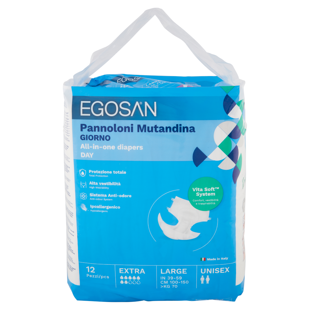 Egosan Pannoloni Mutandina Giorno Large Unisex 12 pz