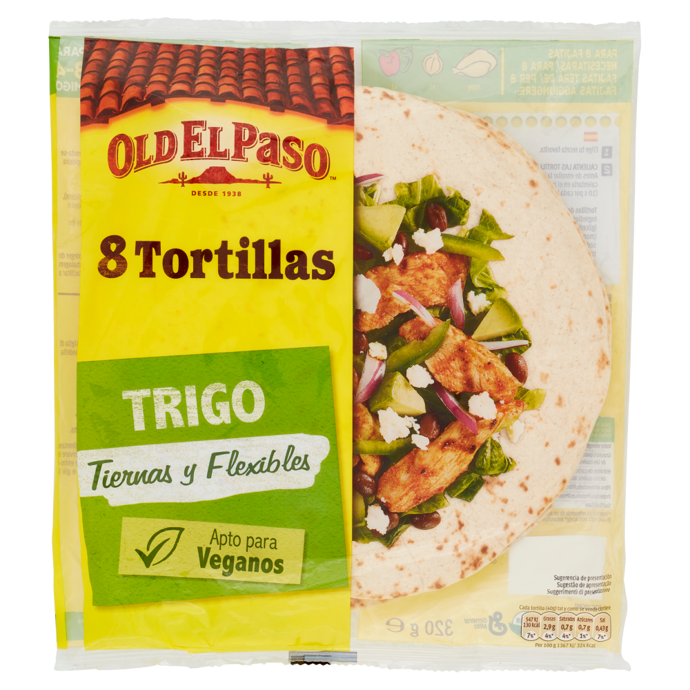 Old El Paso 8 Tortillas Trigo 8 x 40 g Carrefour