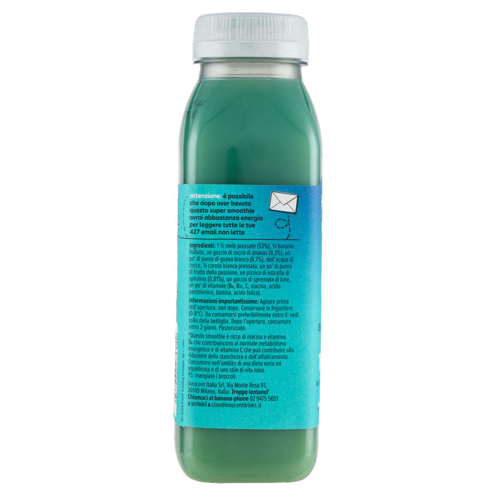 innocent super smoothie Energia* Tropicale Guava - Ananas - Mela - Spirulina Blu 300 ml