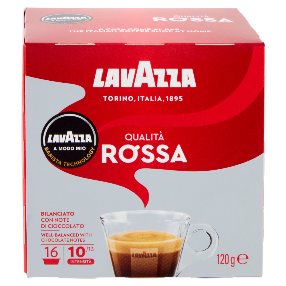 Lavazza A Modo Mio Qualit&agrave; Rossa 16 Capsule 120 g