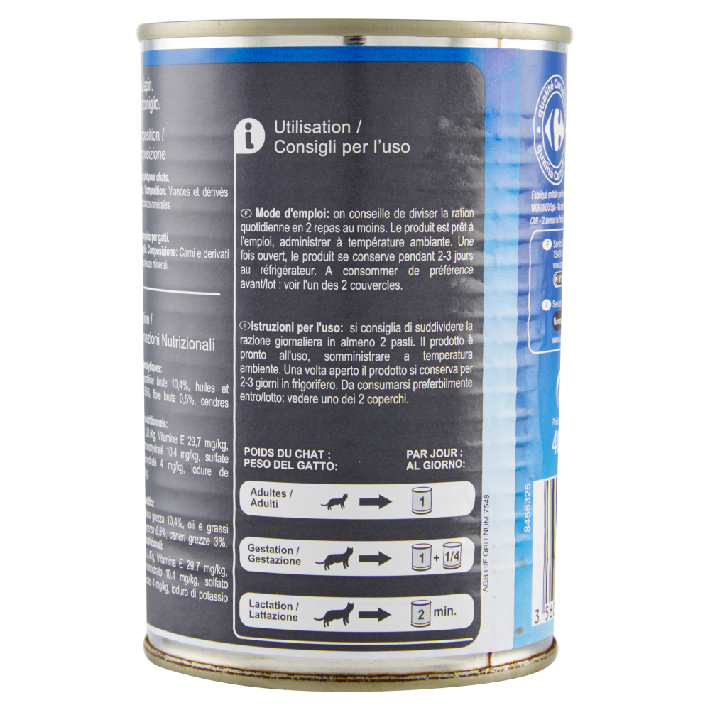 Carrefour Pat&egrave; con coniglio 400 g
