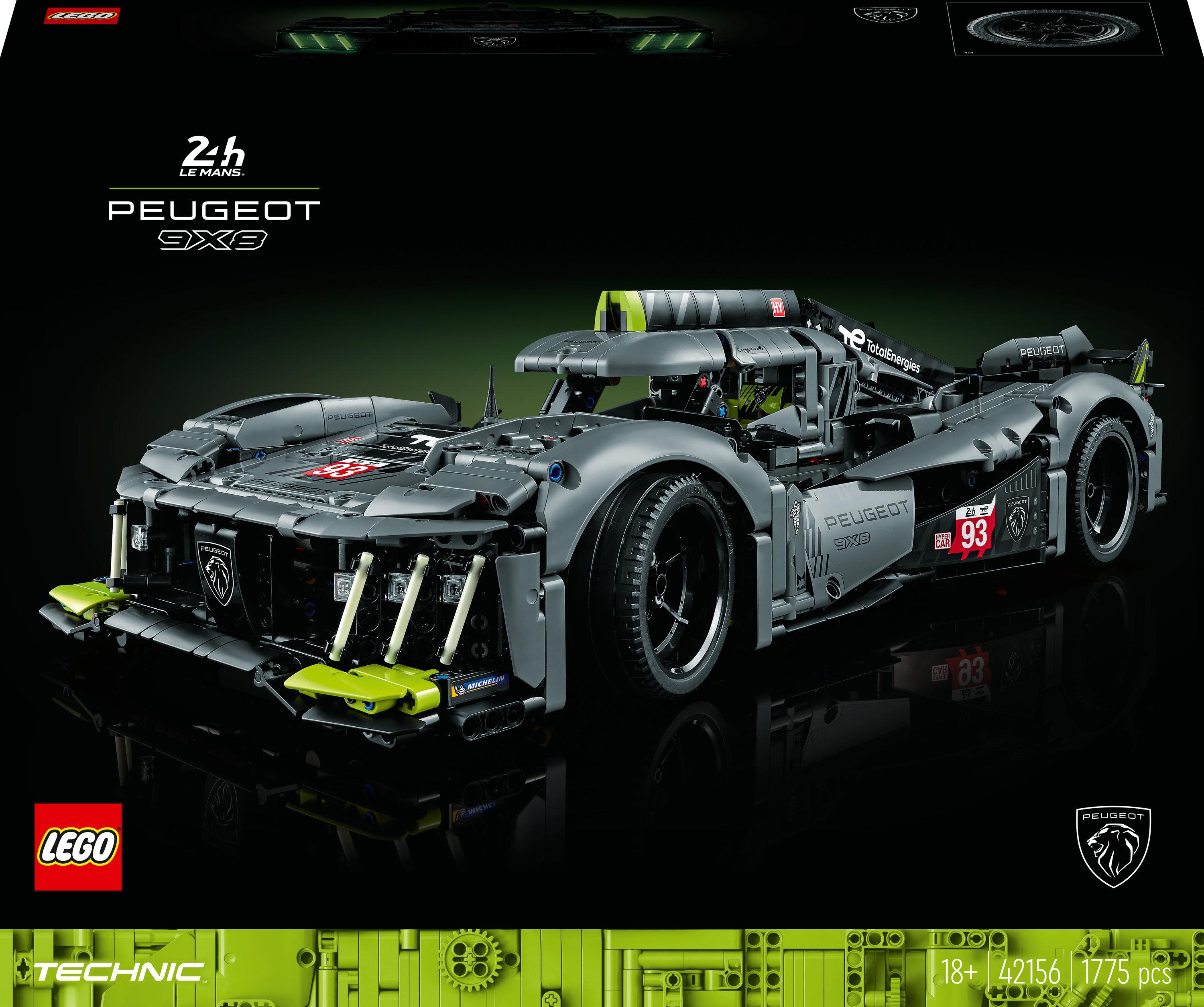 LEGO Technic PEUGEOT 9X8 24H Le Mans Hybrid Hypercar