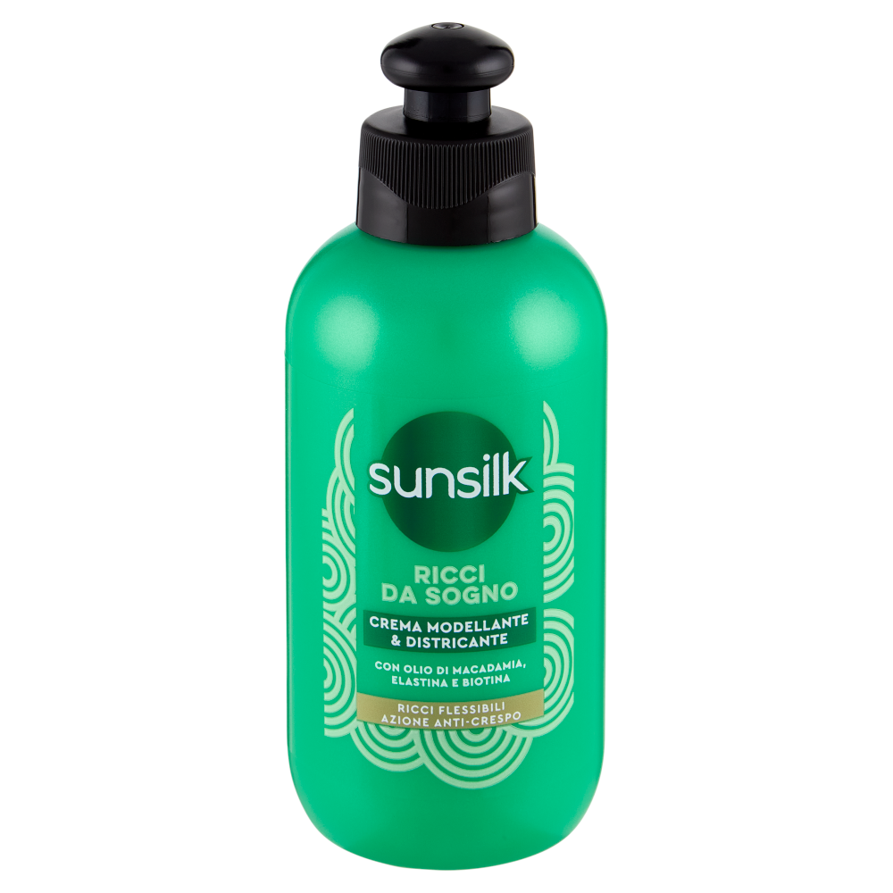 sunsilk Ricci da Sogno Crema Modellante & Districante con olio di Macadamia Elastina e Biotina 200mL