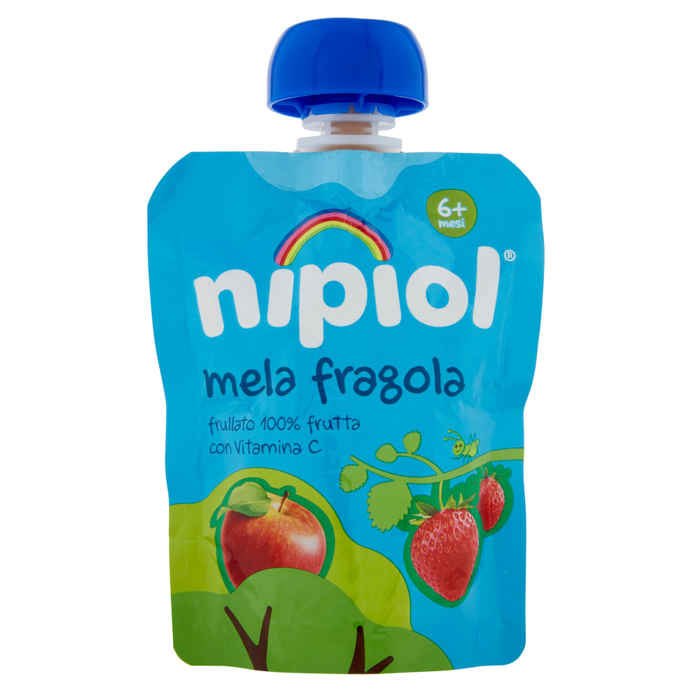 nipiol mela fragola frullato 100% frutta 85 g