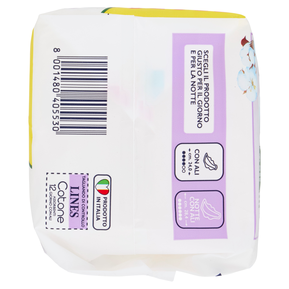 Lines Cotone by Lines Natura Giorno con Ali 12 pz