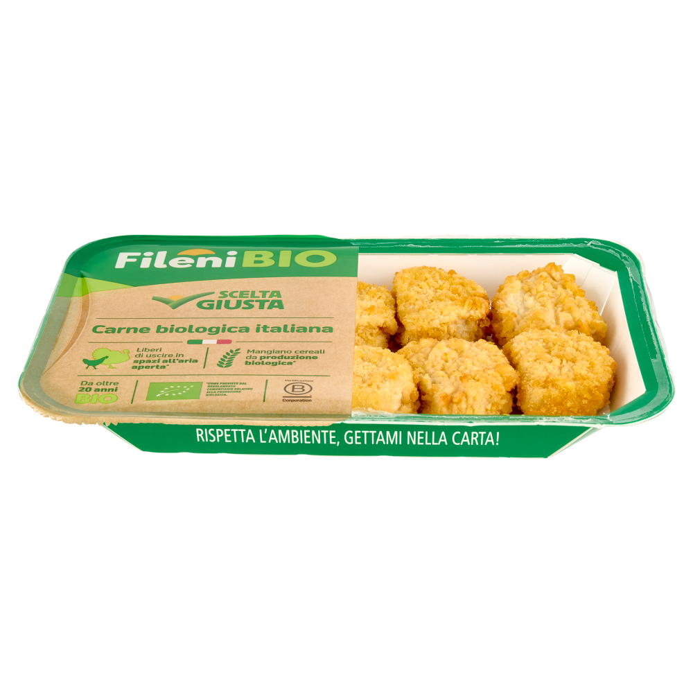 Fileni Bio Bocconcini Panati di Petto di Pollo Bio 0,220 kg