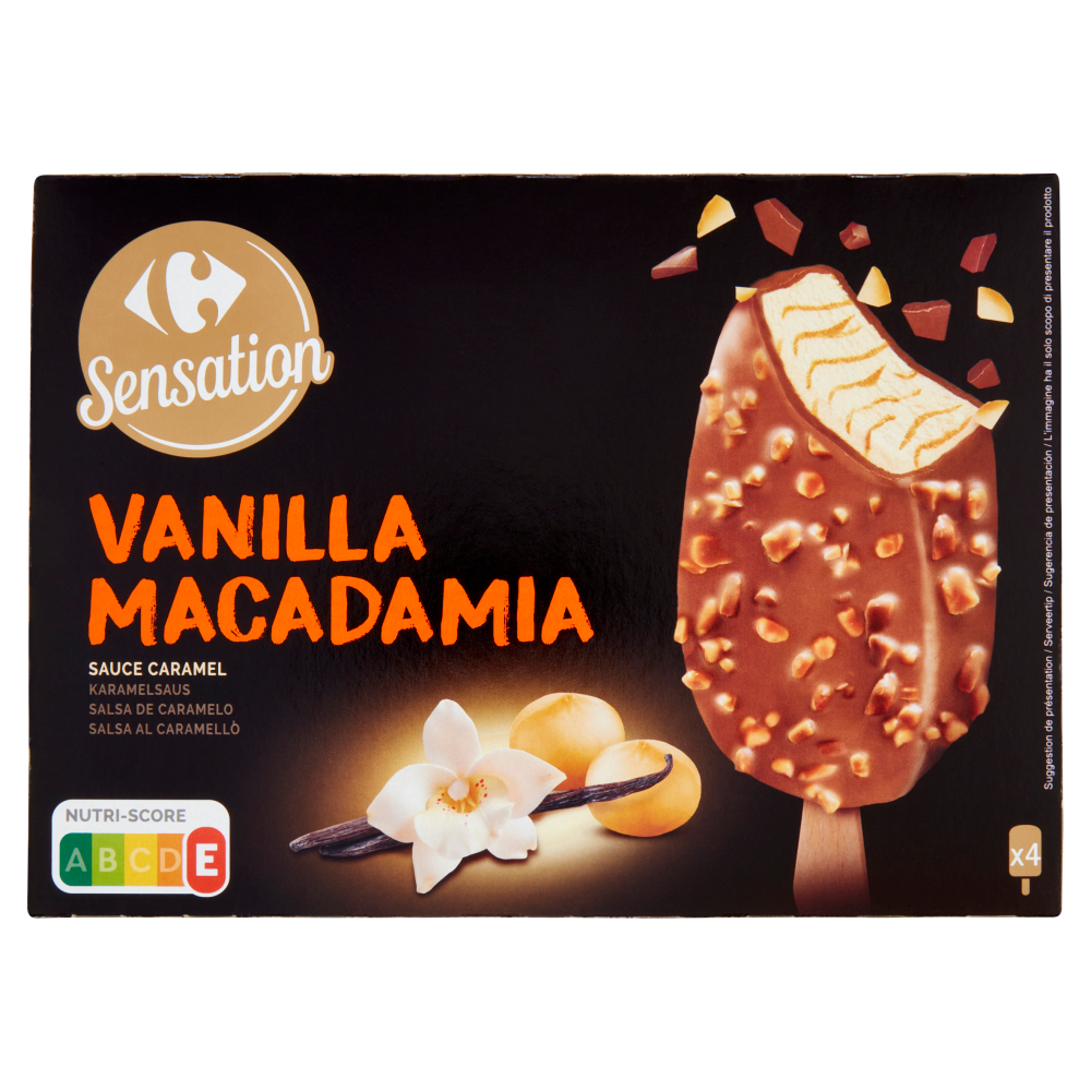 Carrefour Sensation Vanilla Macadamia 4 Gelati 282 g