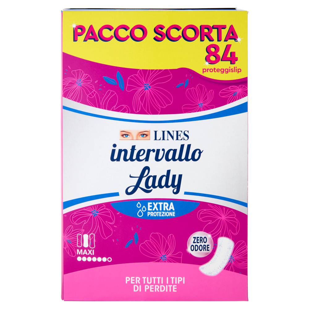 Lines intervallo Lady proteggislip Maxi Ripiegato Disteso 84 pz