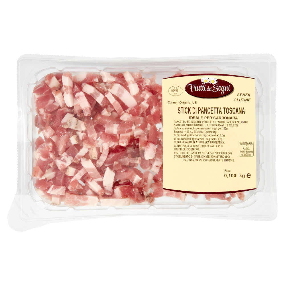 Frutti dei Sogni Stick di Pancetta Toscana 0,100 kg