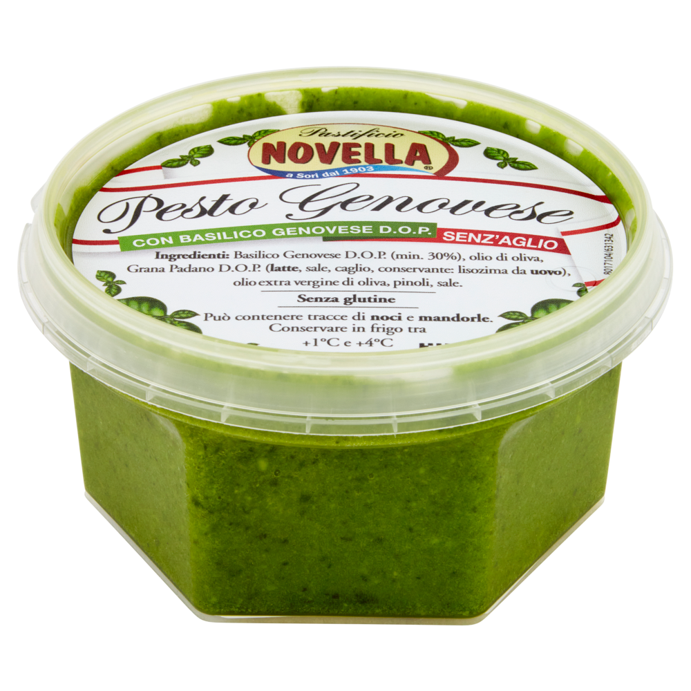 Pastificio Novella Pesto Genovese con Basilico Genovese D.O.P. Senz'Aglio 100 g
