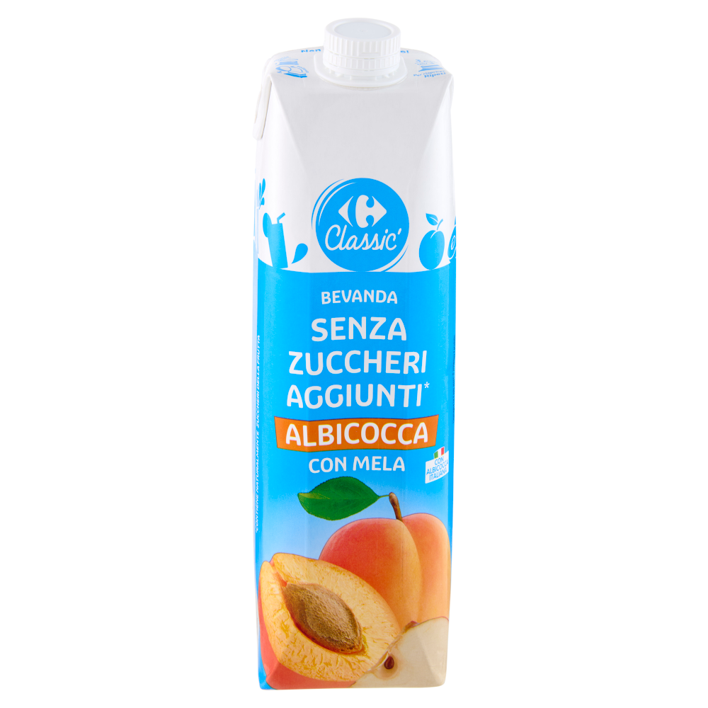 Carrefour Classic Bevanda Senza Zuccheri Aggiunti* Albicocca con Mela 1 L