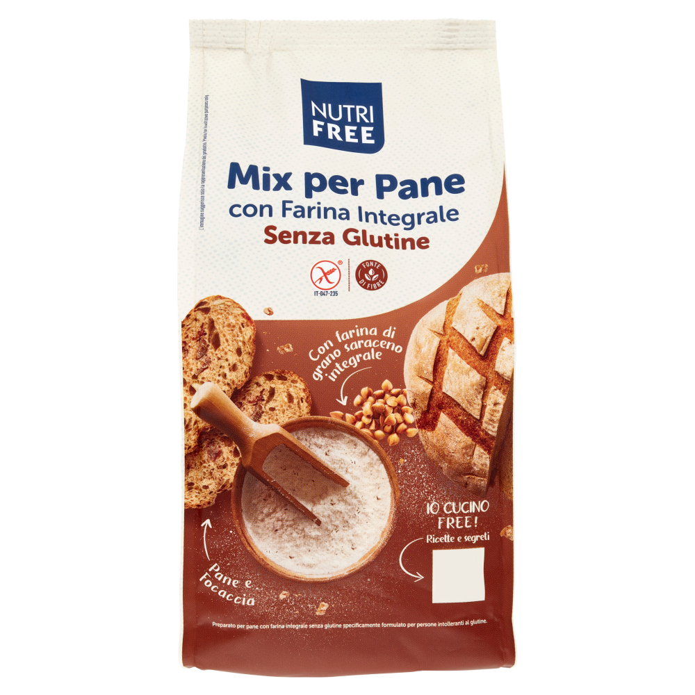 Nutrifree Mix per Pane con Farina Integrale Senza Glutine 1000 g