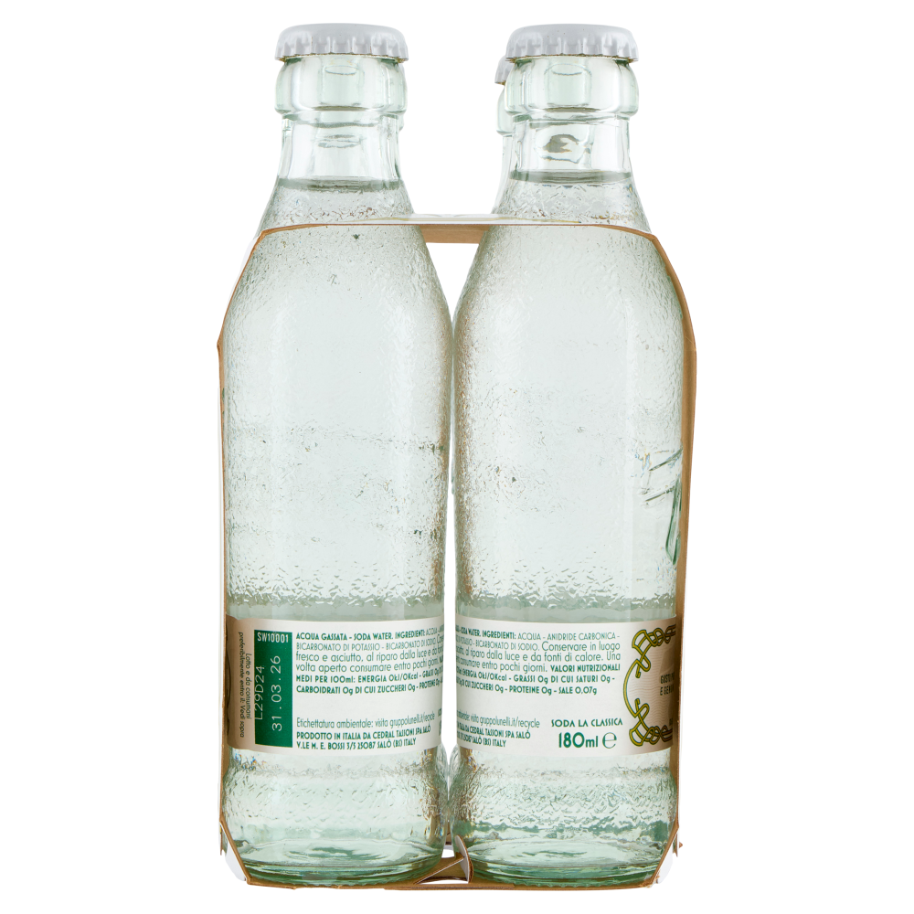 Tassoni Soda la Classica 4 x 180 ml