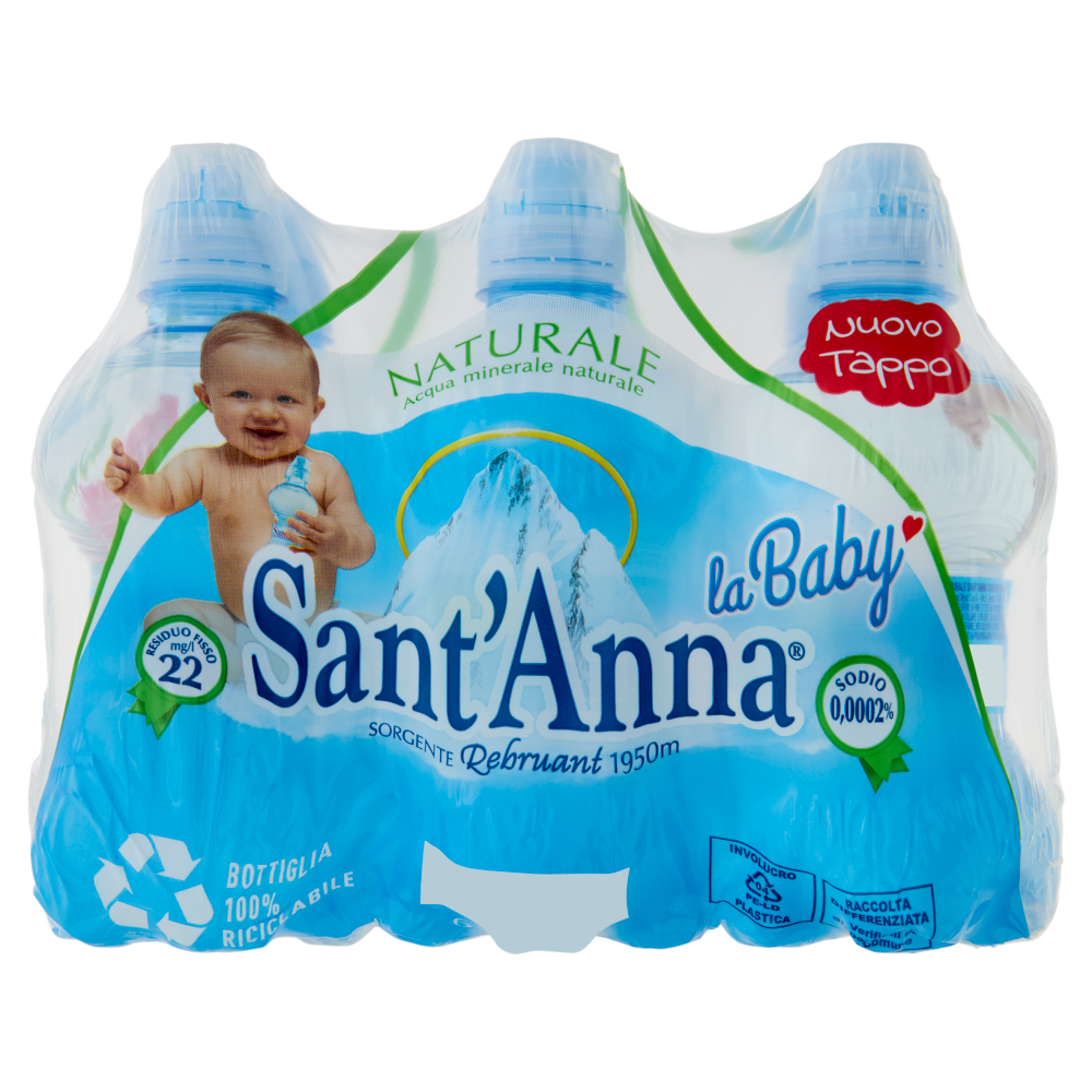 Sant'Anna la Baby Naturale Sorgente Rebruant Vinadio 6 x 0,25 L
