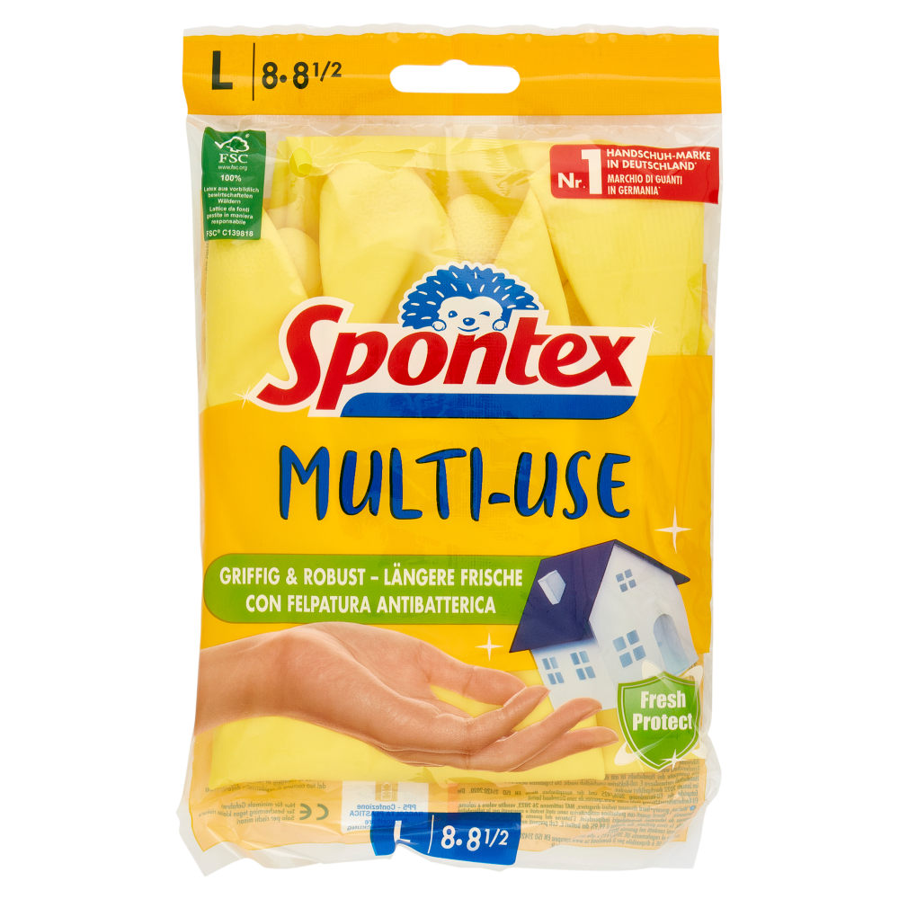 Spontex Guanti Casalinghi Multi-Use Taglia L
