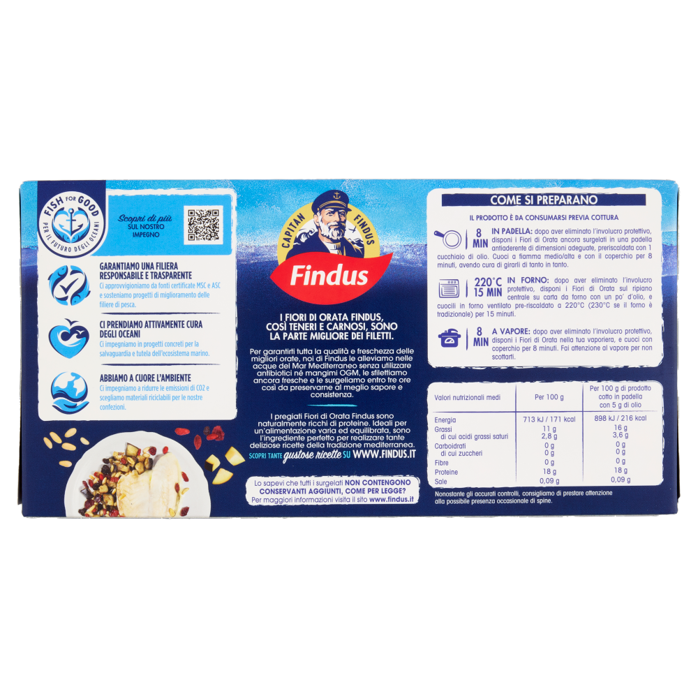 Capitan Findus 2 Fiori di Orata 200 g