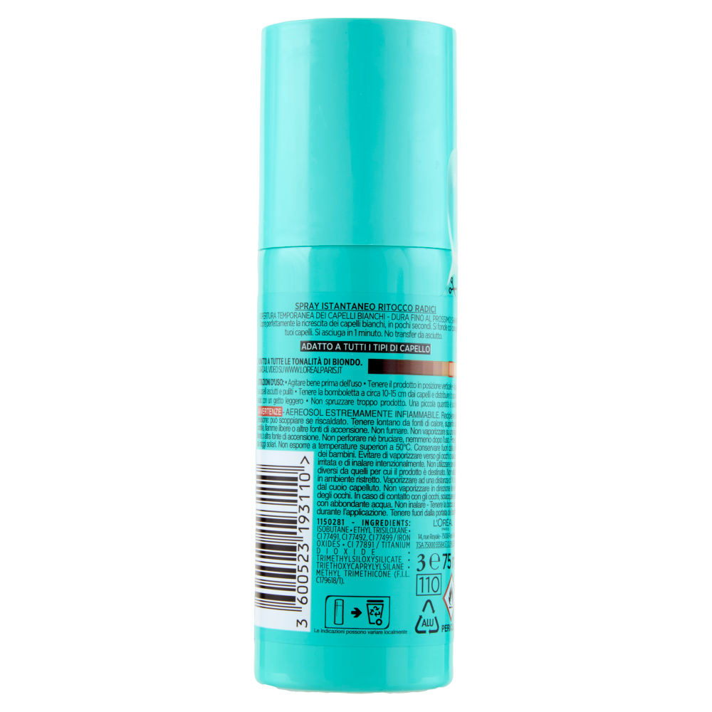 L'Or&eacute;al Paris Ritocco Perfetto Spray Istantaneo Ritocco Radici, i Biondi, 75 ml