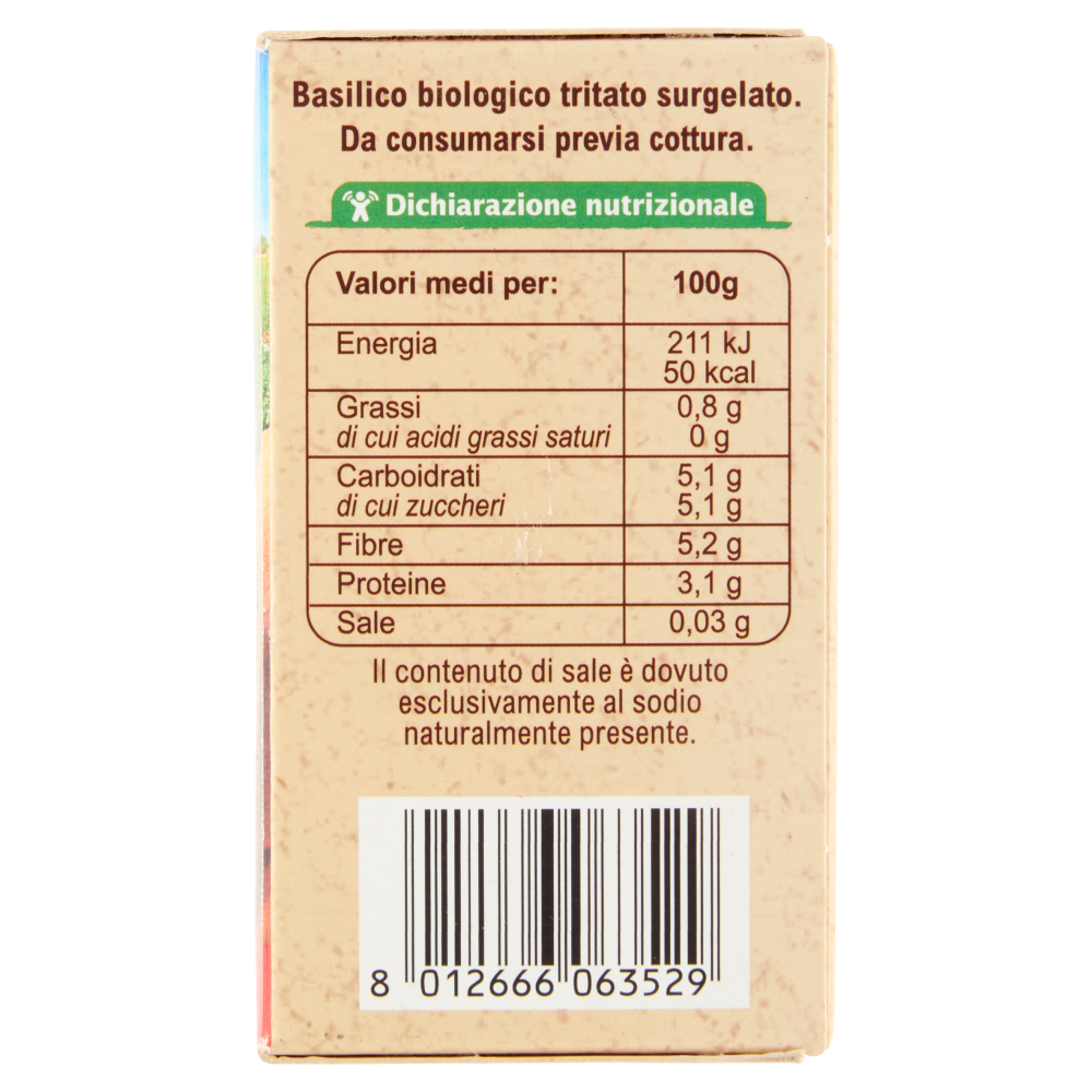 Carrefour Bio Basilico tritato surgelato 50 g