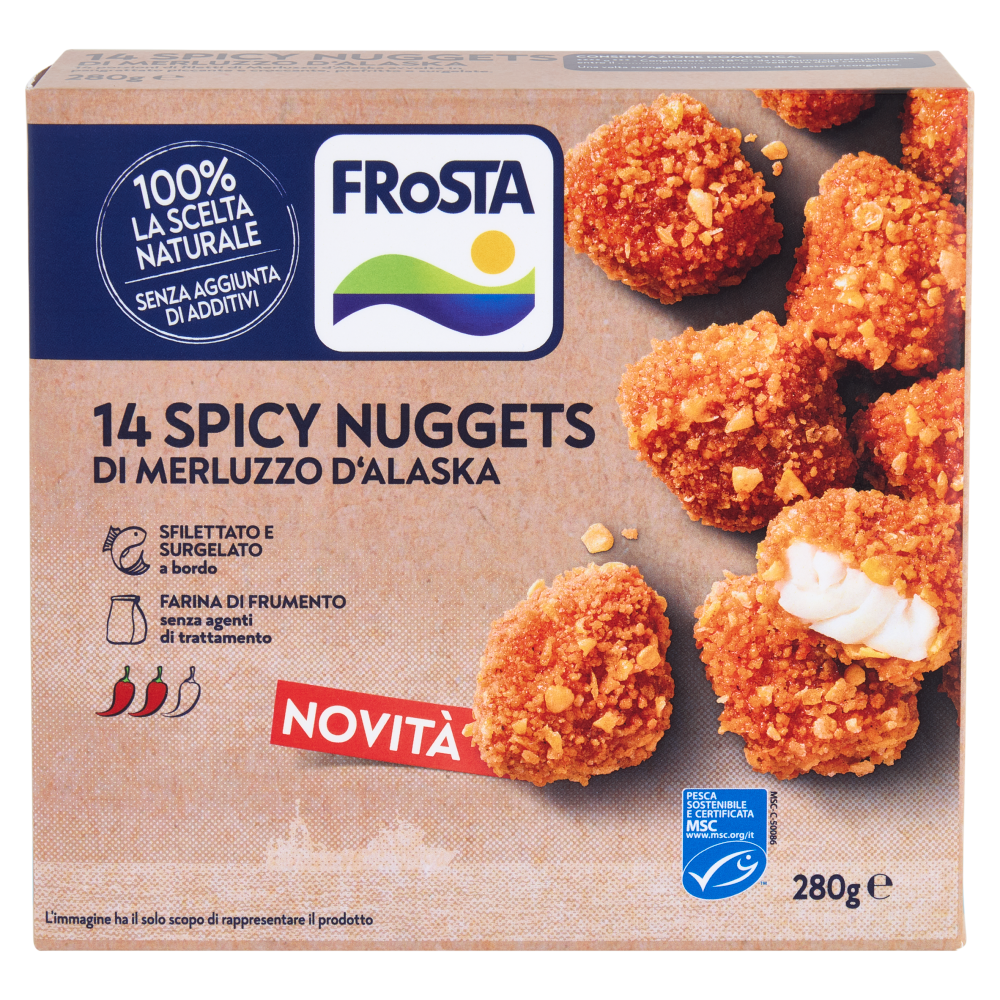 FRoSTA 14 Spicy Nuggets di Merluzzo d'Alaska 280 g