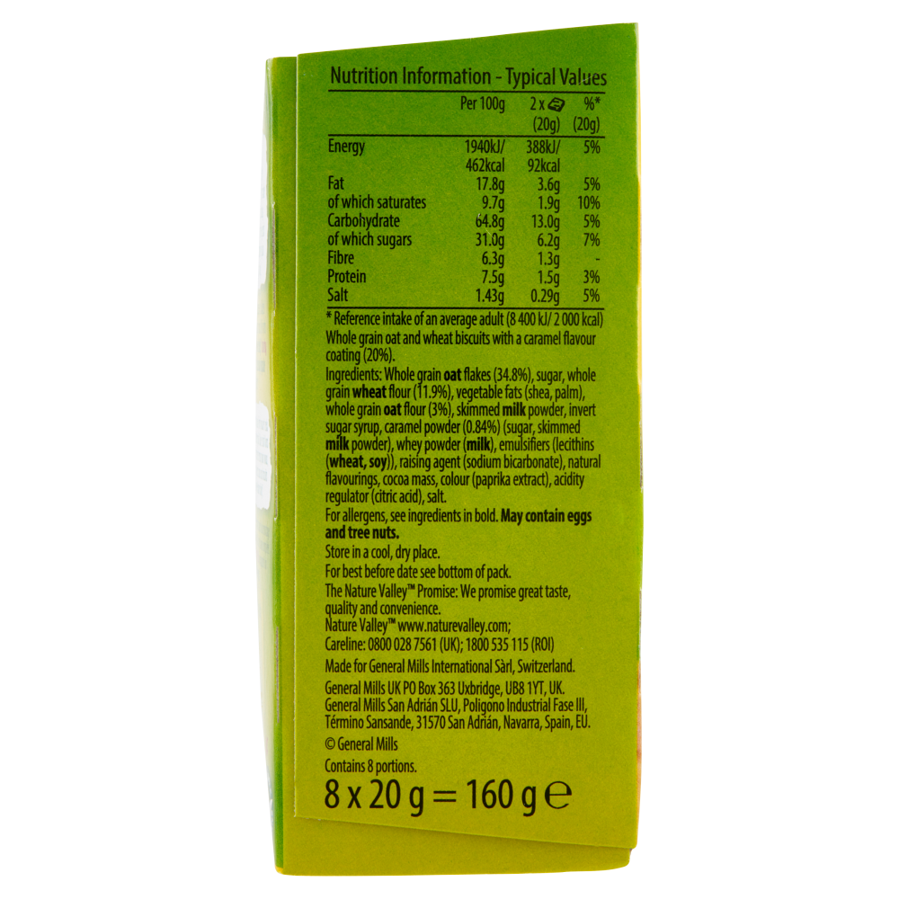 Nature Valley Crunchy Dipped Salted Caramel Flavour 8 x 20 g