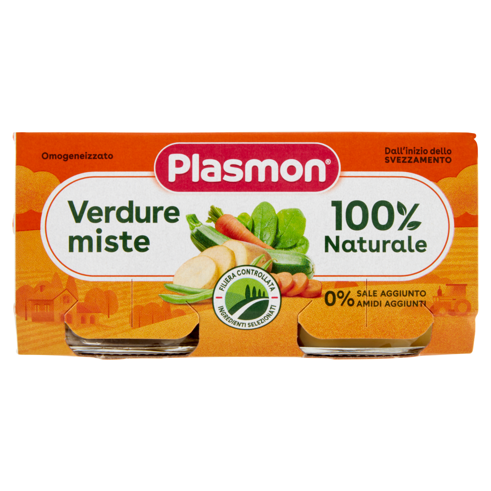 Plasmon Omogeneizzato Verdure miste 2 x 80 g