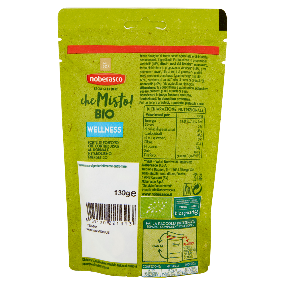 noberasco che Misto! Bio Wellness 130 g