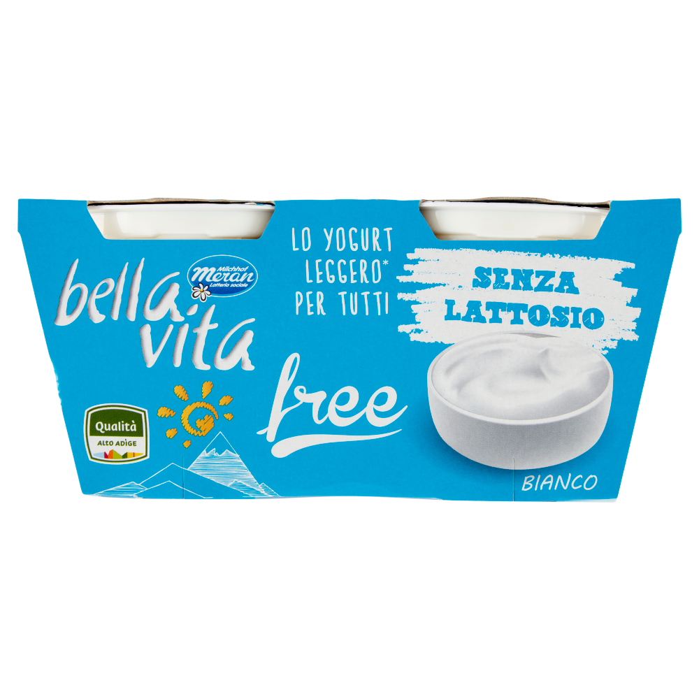 bella vita free Senza Lattosio Bianco 2 x 125 g