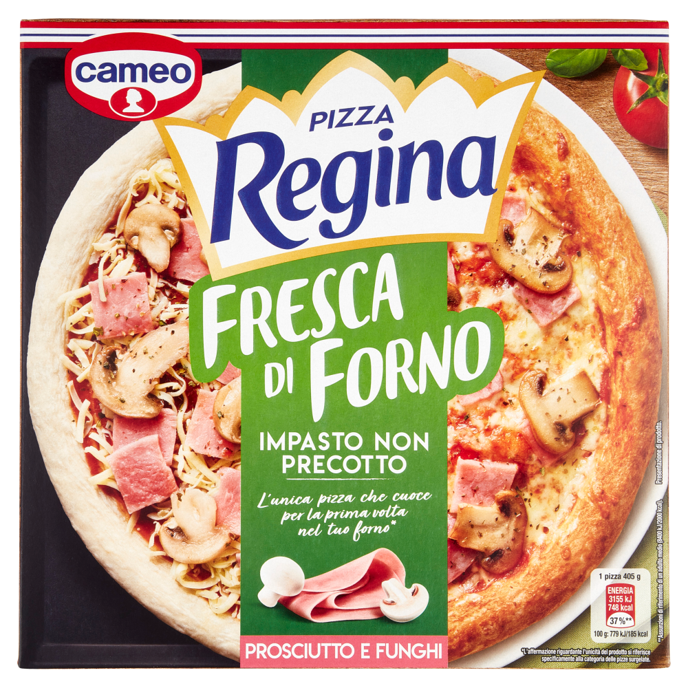 cameo Pizza Regina Fresca di Forno Prosciutto e Funghi 405 g | Carrefour