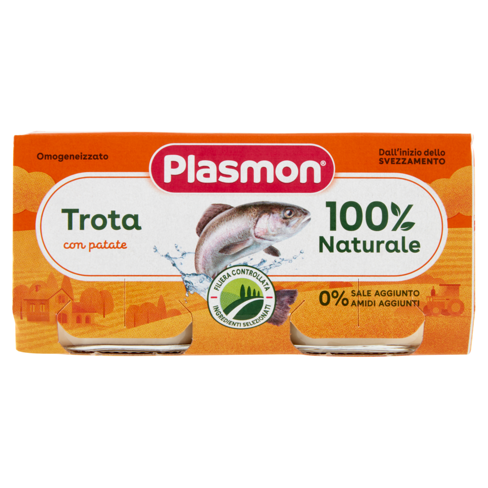 Plasmon Omogeneizzato Trota con patate 2 x 80 g