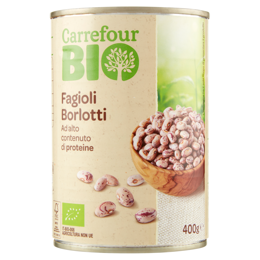 Carrefour Bio Fagioli Borlotti 400 g