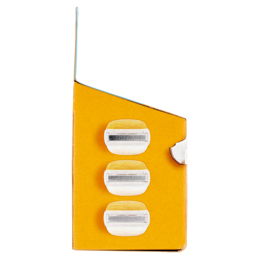 Gillette Venus Lamette Rasoi Donna Comforglide Cocco Plus Olaz per Rasoio a 5 Lame, Confezione da 3