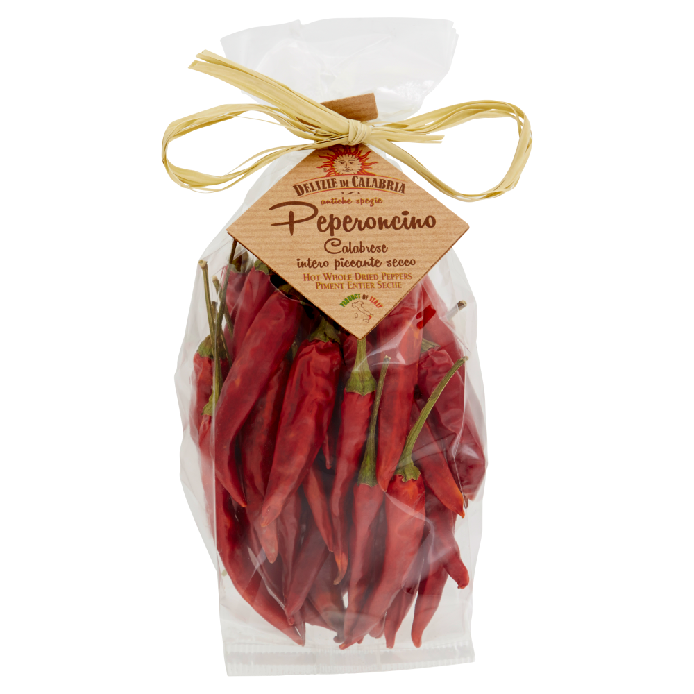 Delizie di Calabria Peperoncino Calabrese intero piccante secco 30 g