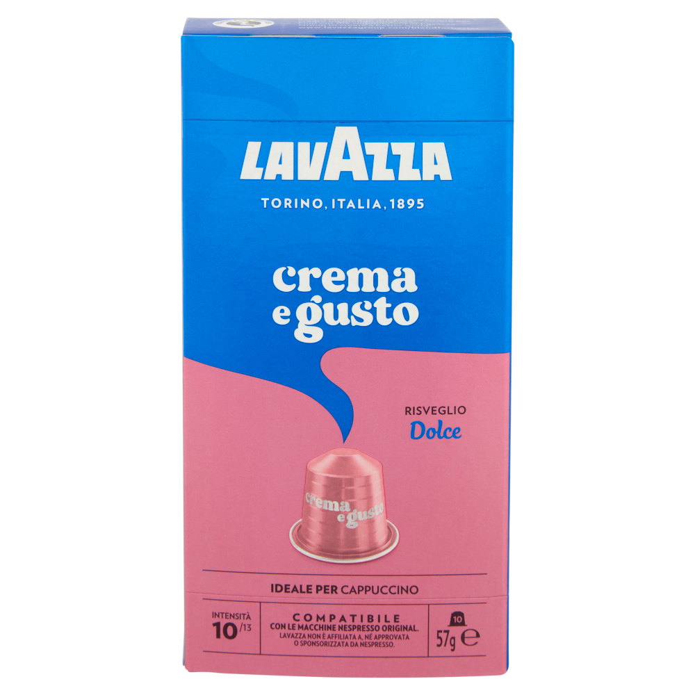 Lavazza crema e gusto Dolce Compatibile con Nespresso Original 10 Capsule 57 g