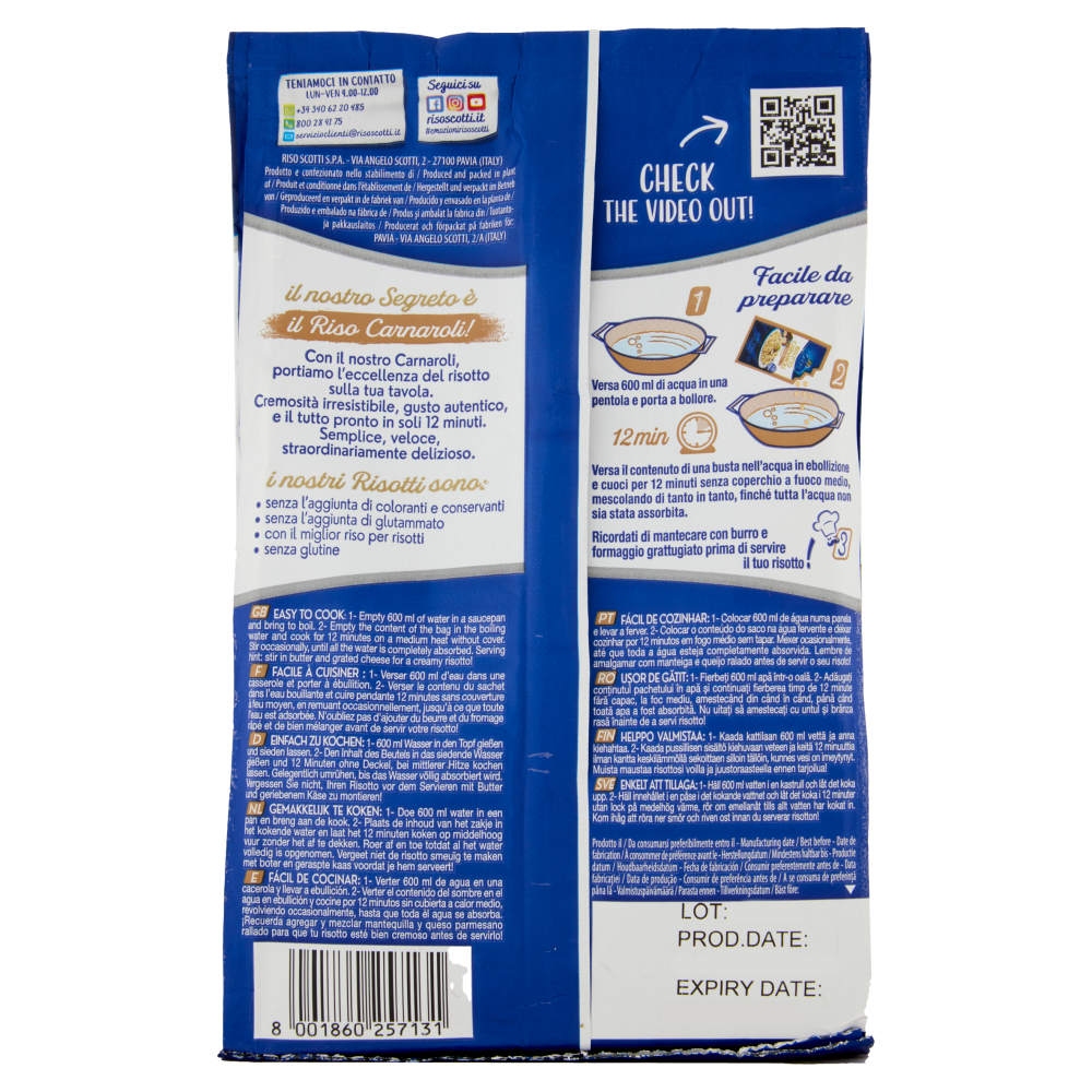 Riso Scotti Risotto Carnaroli Tartufo Profumato 210 g