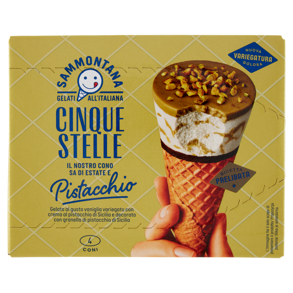 Sammontana Cinque Stelle Pistacchio 4 x 60 g