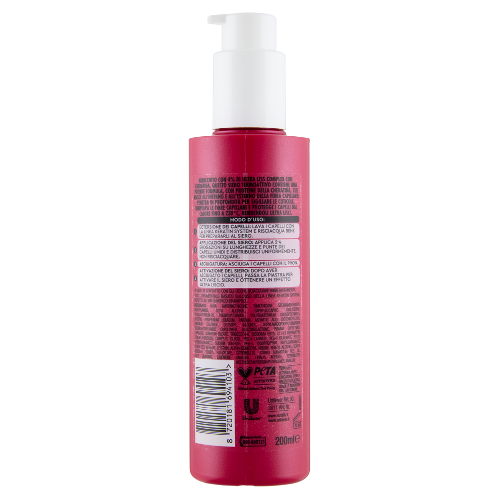 sunsilk Keratin System Siero Termoattivo 200 ml