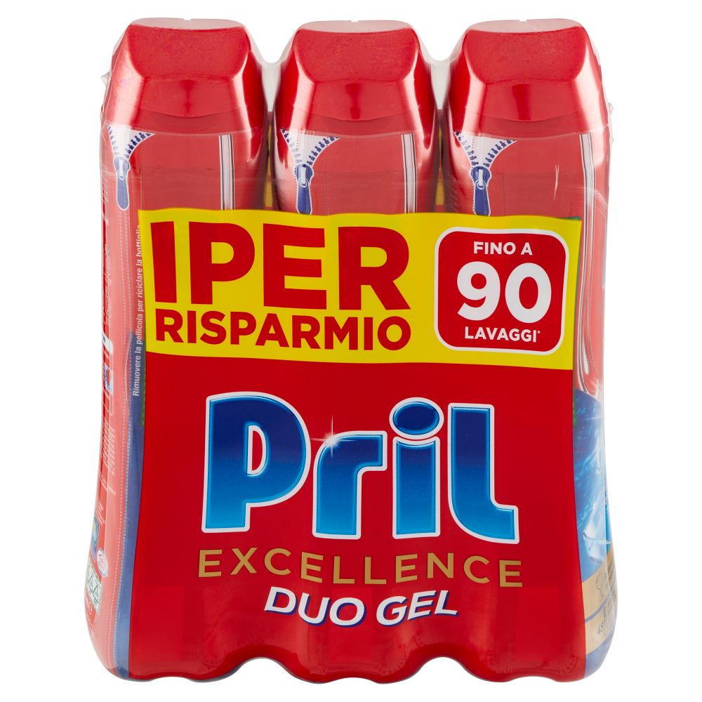 PRIL Excellence Duo Gel Sciogli Grasso 3x540ml