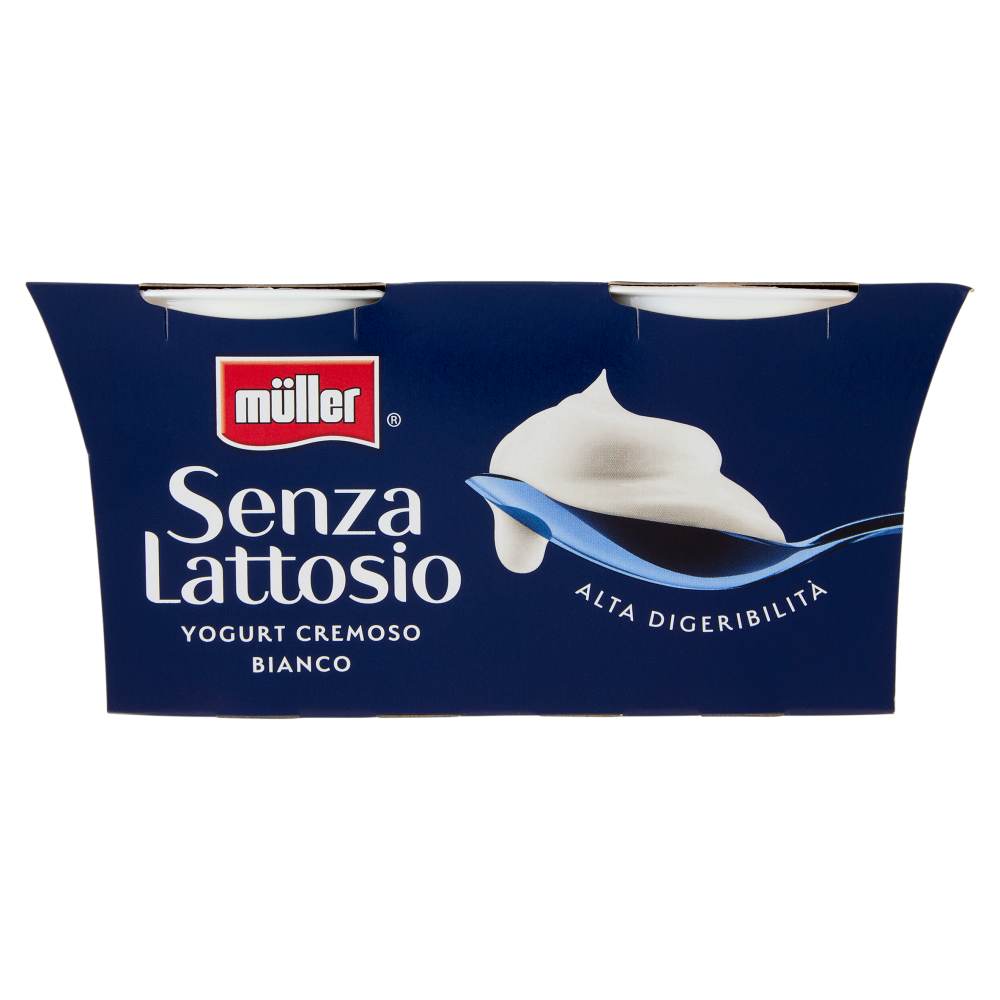 m&uuml;ller Senza Lattosio Yogurt Cremoso Bianco 2 x 125 g