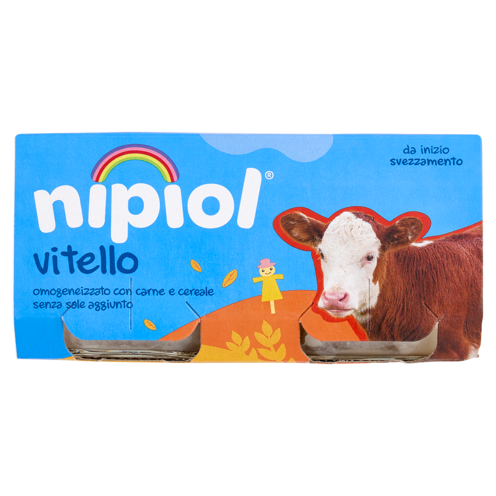 nipiol vitello omogeneizzato con carne e cereale 2 x 80 g