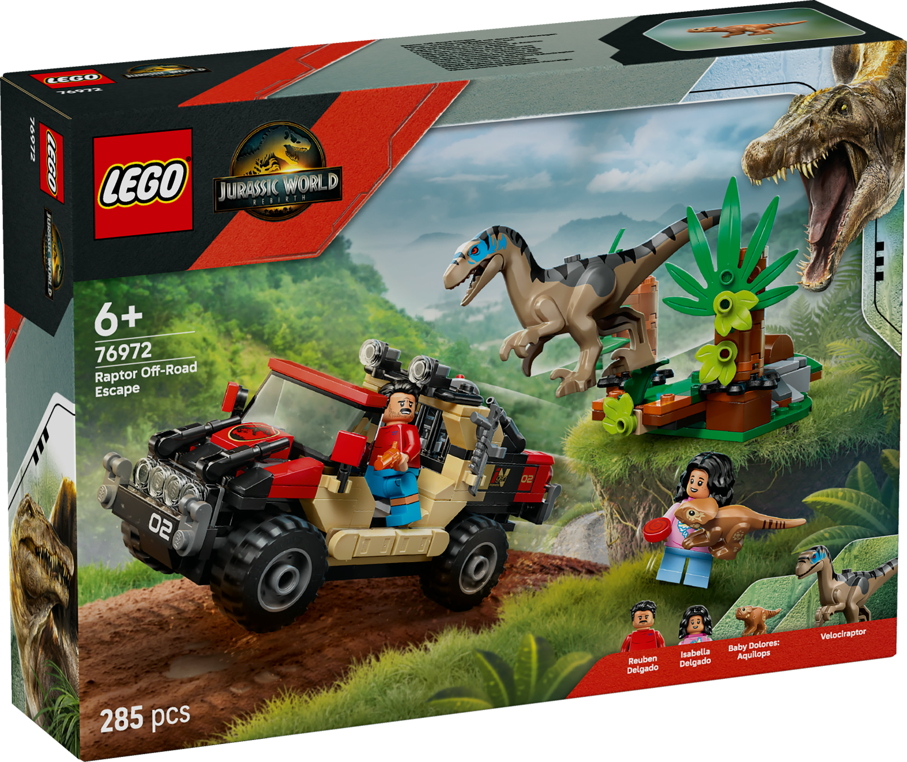 LEGO Jurassic World Fuga dal Raptor sul fuoristrada
