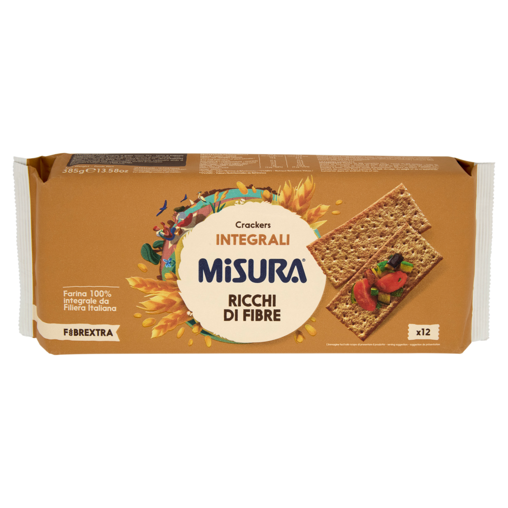 Misura Fibrextra Crackers Integrali 385 g